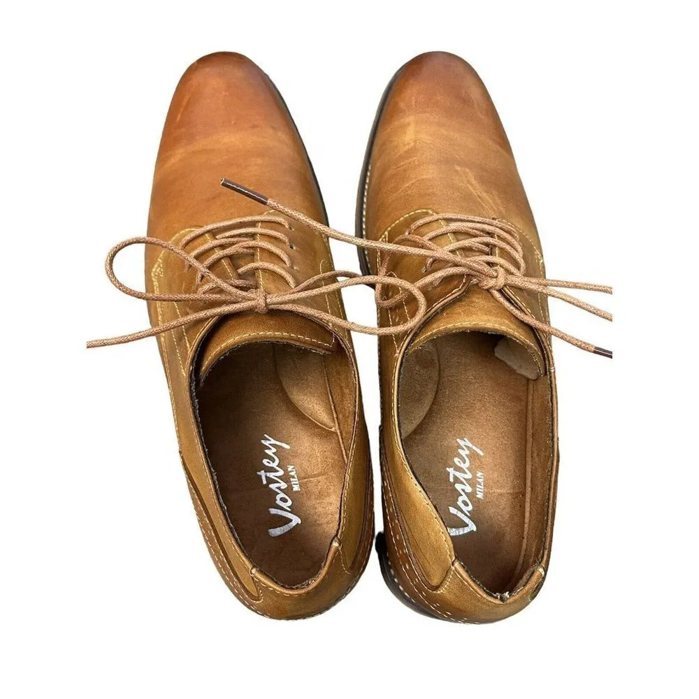 Men's Classic Modern Oxford Wingtip Lace Up Dress  Leather Lined Formal Sz 11.5